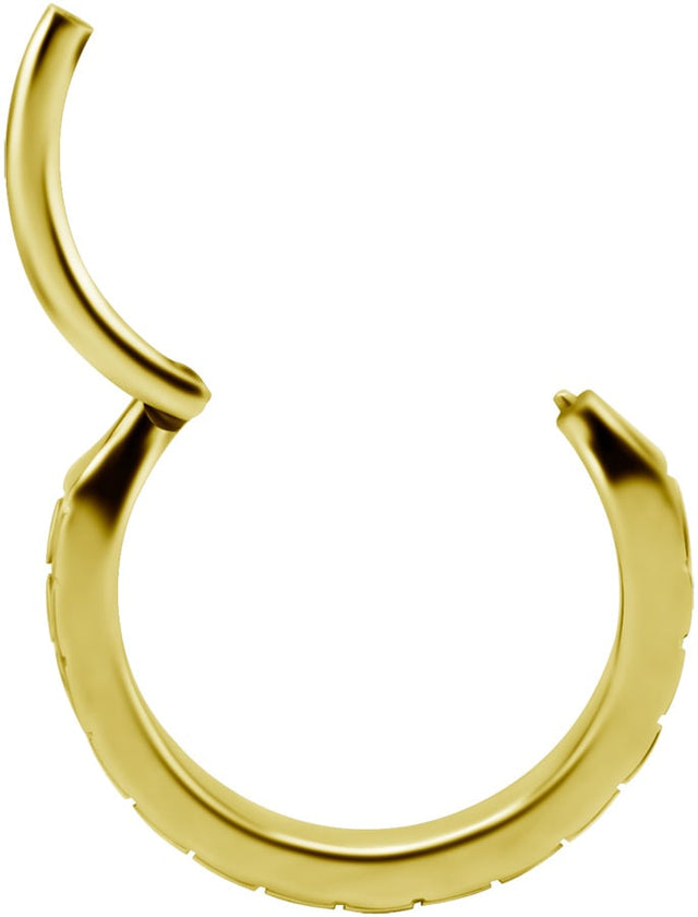 GD 316 HINGED RING SET W. SQUARE ZIRCONIA 1,2x12mm WH