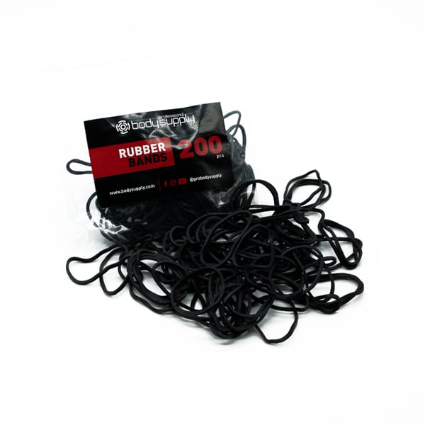 BodySupply Elastici colorati 200pcs - Nero