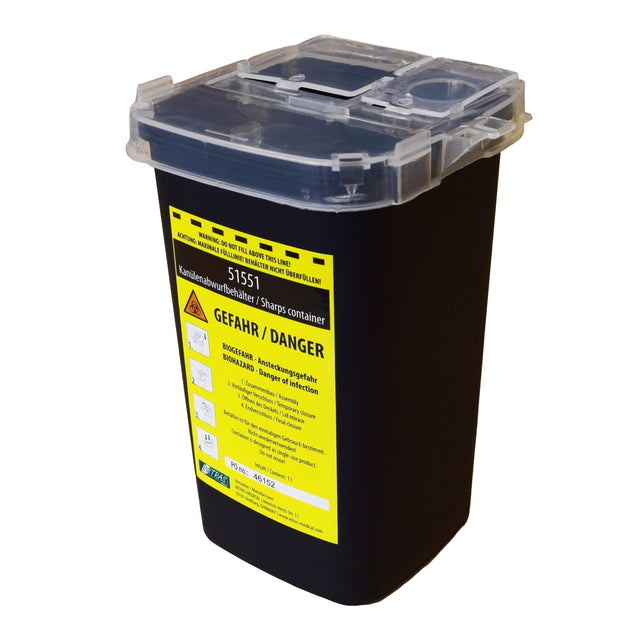 Contenitore per taglienti - Nero 1000ml