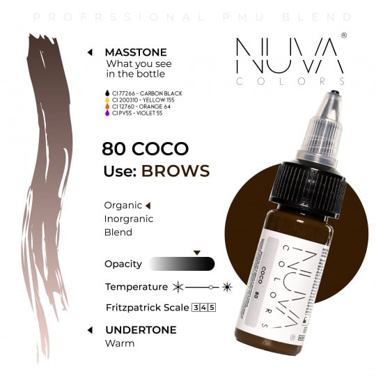 Nuva Colors PMU 15ml - 80 Coco