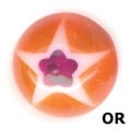 UV SCREW-ON ZIRCON MURANO BALLS