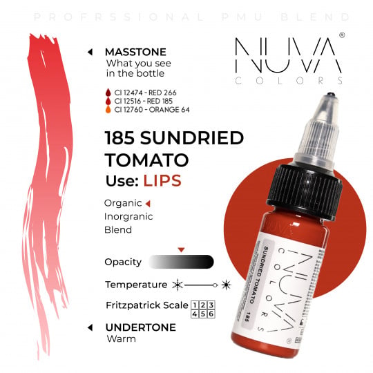 Nuva Colors PMU 15ml - 185 Sundried Tomato