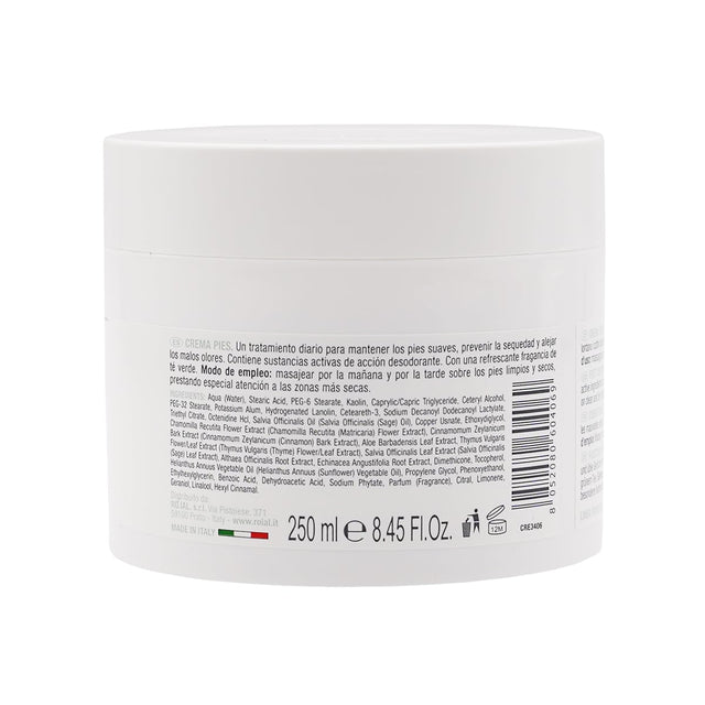 Crema piedi all'estratto di Allume di Rocca 250ml