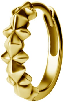 GD 316 HOOP EARRINGS (PAIR) 0,8x10mm - mod. 09