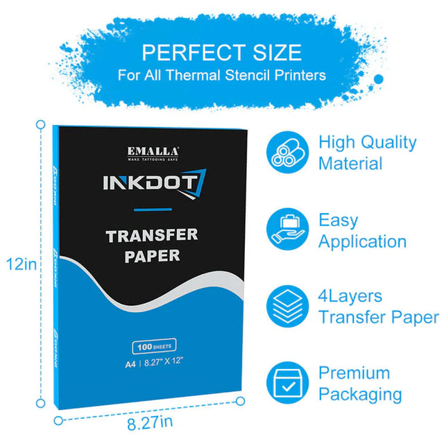 Emalla InkDot Stencil Paper 21x30cm 100pcs