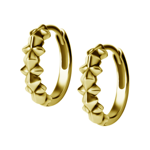GD 316 HOOP EARRINGS (PAIR) 0,8x10mm - mod. 09