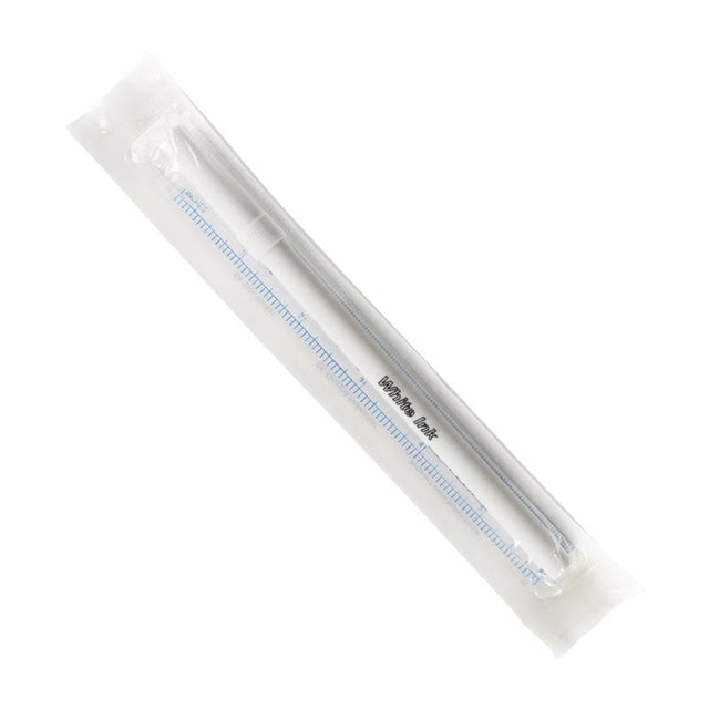 White marker pen 1,0mm with ruler