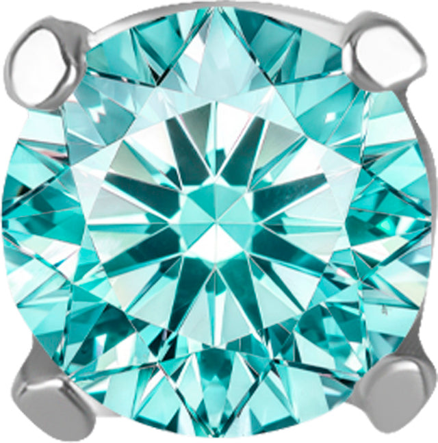 TT int SET W/LAB CREATED GEMSTONE 1,2x2,5mm