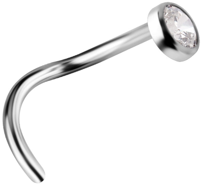 TT CURVED NOSE STUD ZIRCONIA LOW OPEN PROFILE