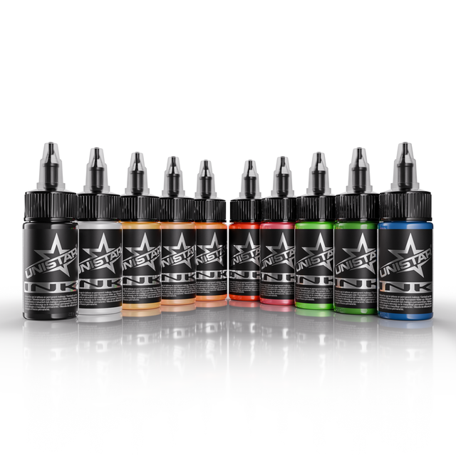 UNISTAR COLORS Ink - TOP BASIC SET 10x30ml