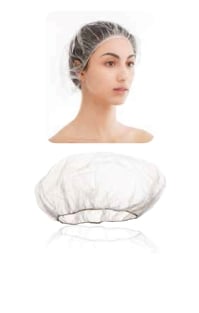 Cuffia TNT Bianco conf. singola - Polybag 100pz