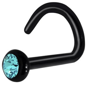 BIOPLAST JEWEL NOSE STUD 0,8mm