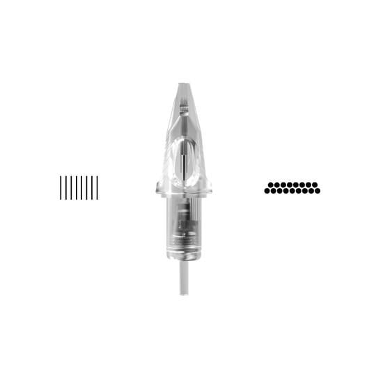 Transparent Craft Cartridge Cheyenne, 20pcs - 17 Magnum 0,35mm Long Taper