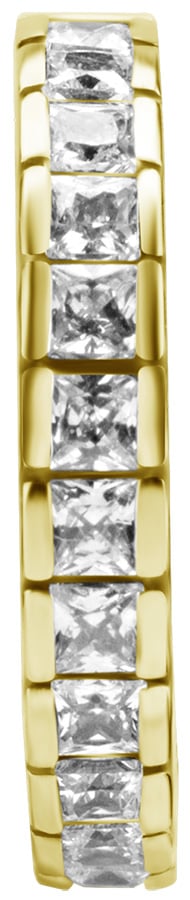GD 316 HINGED RING SET W. SQUARE ZIRCONIA 1,2x12mm WH