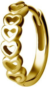 GD 316 HOOP EARRINGS (PAIR) 0,8x10mm - mod. 08