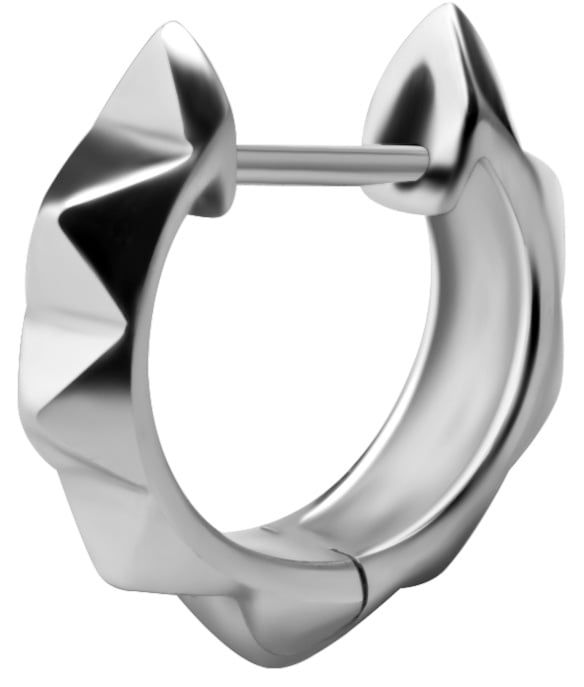 SS 316 HOOP EARRINGS (PAIR) 0,8x10mm - mod. 03