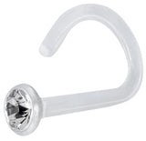 BIOPLAST JEWEL NOSE STUD 0,8mm
