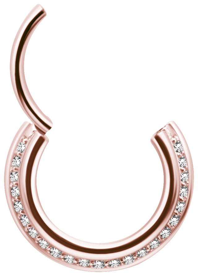 RG 316 TRIPLE SLANTED HINGED RING SET W. ZIRCONIA