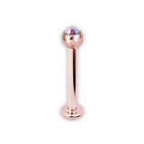 RG 316 JEWELLED LABRET base 4mm 