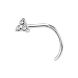 TRINITY CURVED NOSE STUD 0,8mm Sfera 3,5mm
