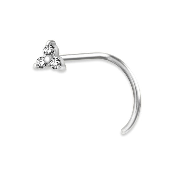 TRINITY CURVED NOSE STUD 0,8mm Sfera 3,5mm