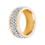 GD 316 TRIPLE JEWELLED CRYSTAL RING