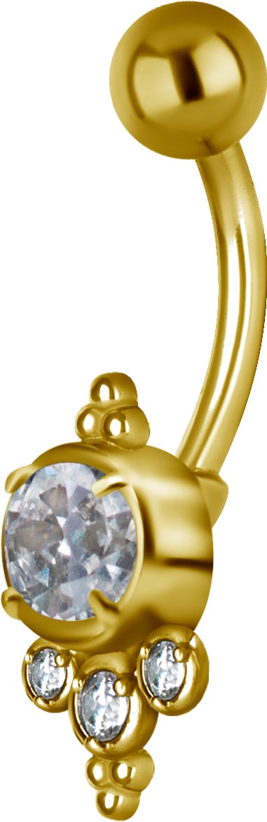 GD 316 JEWEL BANANA 1,6x10mm TRIBAL BELLY - model 21 WH