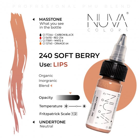 Nuva Colors PMU 15ml - 240 Soft Berry