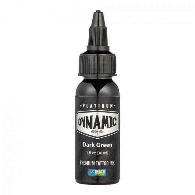 DARK GREEN 30ml - DYNAMIC PLATINUM TATTOO INK REACH