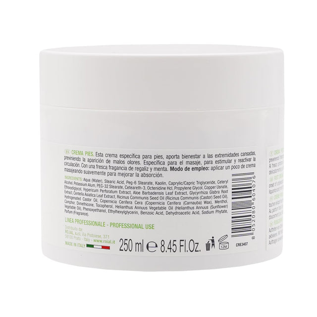 Crema piedi all'estratto di Liquirizia e menta - canforata 250ml
