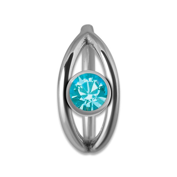 SS 316 JEWELLED HINGED RING ball 4mm