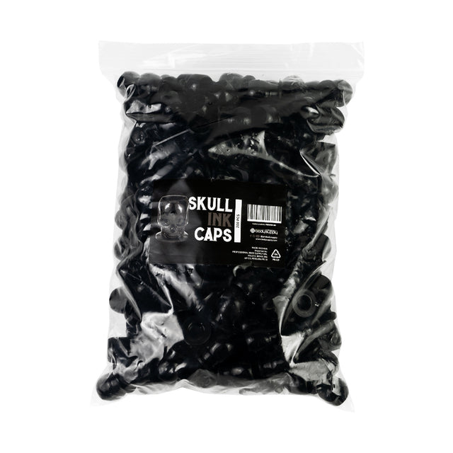 BodySupply Skull Plastic Ink Caps 200pcs