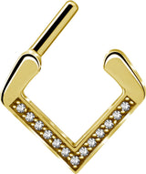 GD 316 V SHAPE SEPTUM CLICKER WITH ZIRCONIA 1,2x8mm WH