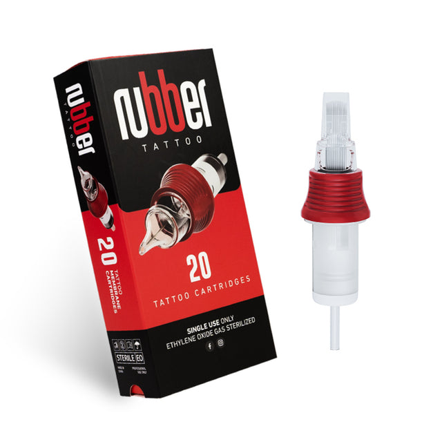 09RM BodySupply Rubber Tattoo Cartridges 20pcs - Long Taper