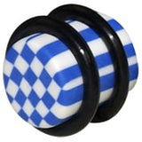 CHEQUERED FIMO PLUGS
