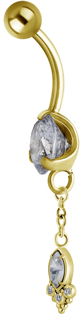 GD 316 JEWEL BANANA WITH DANGLES 1,6x10mm model 37 WH