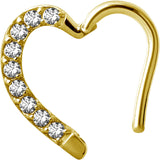 GD 316 JEWELLED HINGED HEART RING LEFT
