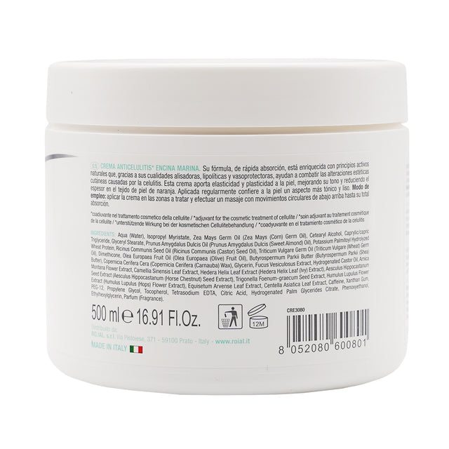 Crema riducente cellulite all'estratto di Quercia Marina 500ml