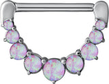 SS 316 JEWELLED NIPPLE CLICKER W/OPALS