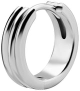 SS 316 HOOP EARRINGS (PAIR) 0,8x10mm - mod. 05