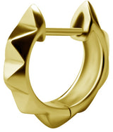 GD 316 HOOP EARRINGS (PAIR) 0,8x10mm - mod. 03