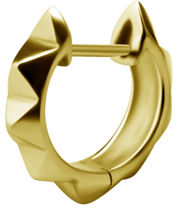 GD 316 HOOP EARRINGS (PAIR) 0,8x10mm - mod. 03