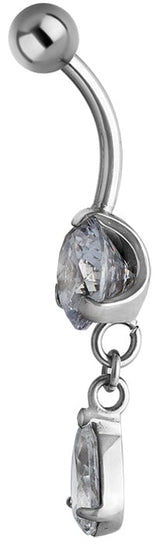 SS 316 JEWEL BANANA WITH DANGLES 1,6x10mm model 29 WH