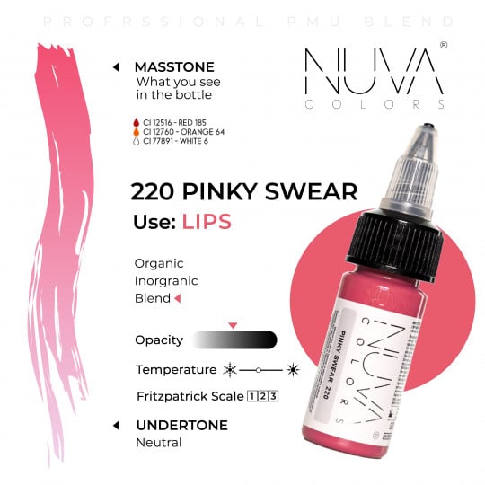 Nuva Colors PMU 15ml - 220 Pinky Swear