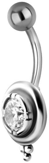 SS 316 JEWEL BANANA 1,6x10mm TRIBAL BELLY - model 27WH