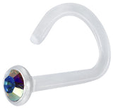 BIOPLAST JEWEL NOSE STUD 0,8mm