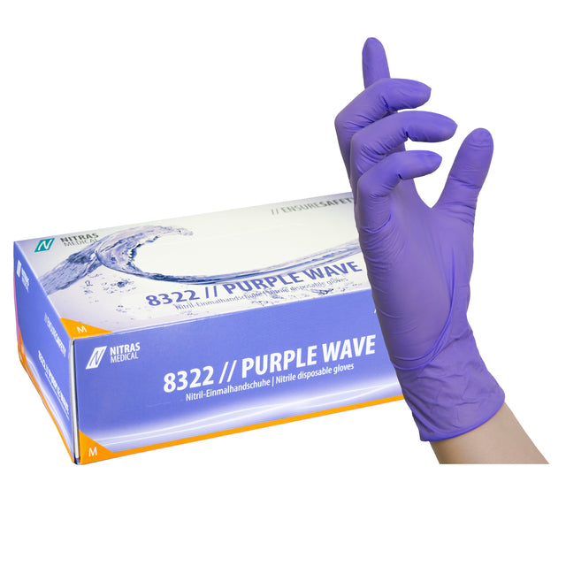 Guanti in nitrile Nitras Purple Wave - 100pz