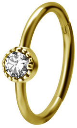 GD 316 HINGED RING SET W. ZIRCONIA 1,2x12mm WH