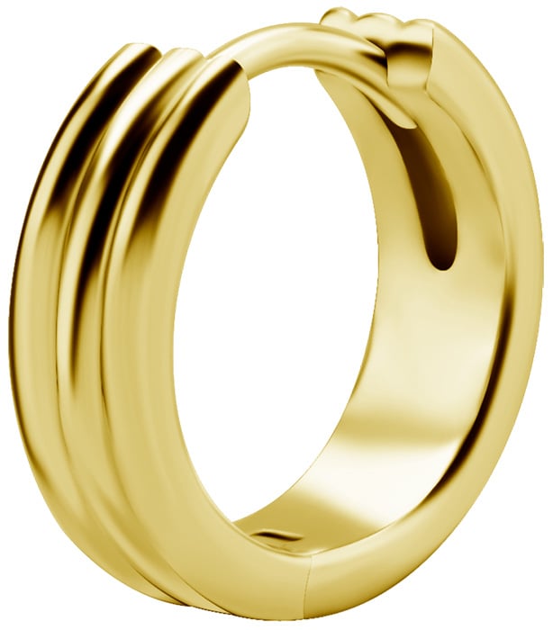 GD 316 HOOP EARRINGS (PAIR) 0,8x10mm - mod. 05