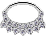 SS 316 HINGED SEPTUM/DAITH CLICKER 1,2x6mm WH mod. 12